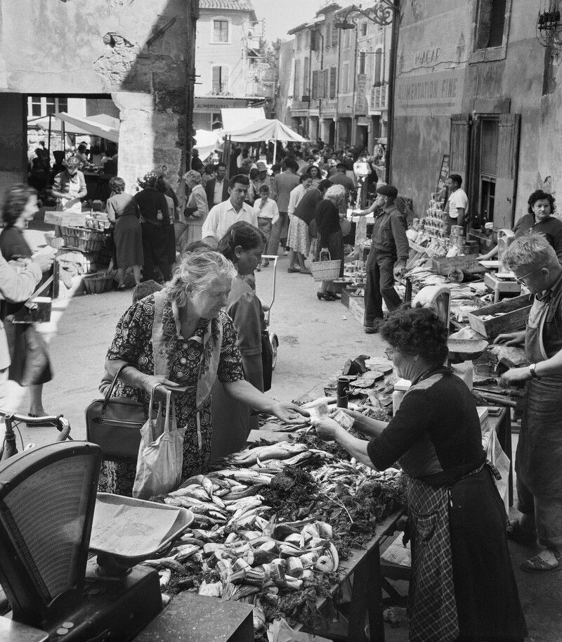 Le marché de Cavaillon - 1954